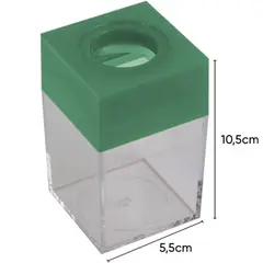 Porta Clips Magnético Quadrado Verde