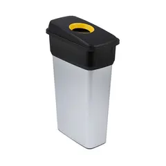 Contentor 70L Cinza/Preto Neo Ecosort com Tampa Amarelo