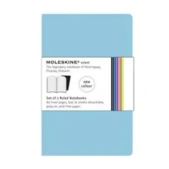 Bloco de Notas Moleskine Volant XS Azul Claro - Pack 2 | BluePixel.pt