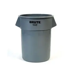 Contentor 38L Plástico Redondo Brute s/Tampa Cinza
