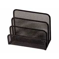 Suporte para Cartas em Rede Metálica Preto