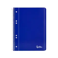 Caderno Espiral A5 Liso 80g Microperfurado Azul 80Fls