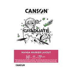 Bloco Canson Graduate Manga Marker Layout A4 70g 50Fls