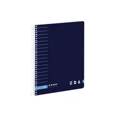 Caderno Espiral A5 Quadriculado 70g Ambar Azul 80Fls