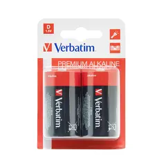 Pilhas LR20 / D Alcalinas 1.5V 18000mAh Verbatim 49923 2un