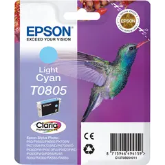Tinteiro EPSON T0805 Ciano Claro para Stylus Photo - Compatível e de Alta Qualidade na bluepixel.pt