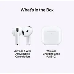 APPLE AirPods 4 (USB-C) with Active Noise Cancellation