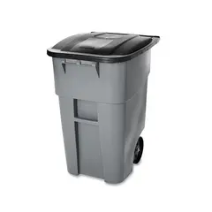 Contentor 189,3L Plástico Brute c/Rodas c/Tampa Cinza