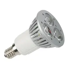 Lâmpada LED E14 3x1W Branco Quente 2700K 230V - Marca 471 | Loja BluePixel
