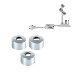 Sistema LED para Decoração Interior Branco Quente 3000K 3x1W - Marca 472 | Loja BluePixel