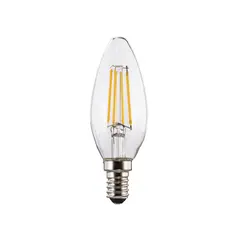 Lâmpada LED E14 Vela 4W 470lm Luz Branca Quente | Marca 489 | Bluepixel.pt