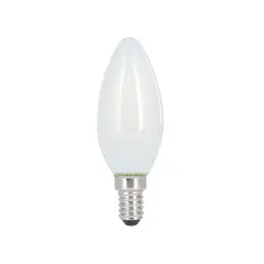 Lâmpada LED E14 Vela 2W 250lm Mate Branco Quente | bluepixel.pt
