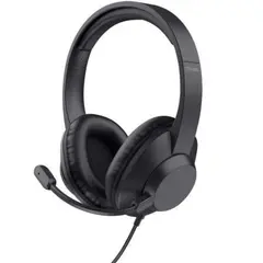 TRUST Ayda Max USB Stereo 40mm Headset with ENC Microphone 3.5mm Jack Black