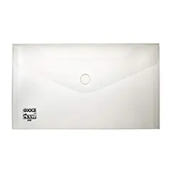 Bolsa 225x125mm DL Envelope Fecho Velcro Transparente 10un