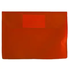 Bolsa 225x165mm A5 Envelope PVC Visor Vermelho 10un