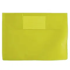 Bolsa 225x165mm A5 Envelope PVC Visor Amarelo 10un