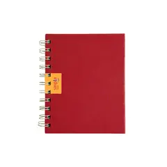 Caderno Espiral A6 Liso 70g Ambar Vermelho 120Fls