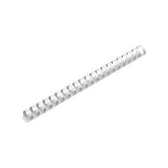 Argolas PVC Encadernar 14mm Branco 110 Folhas 37579 100un