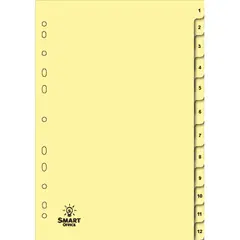 Separadores A4 Cartolina Numerados (1 a 12)