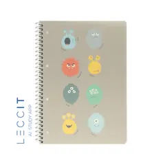 Caderno Espiral A4 Quadriculado PP PLAY ME Monster 80Fls 1un