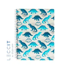 Caderno Espiral A4 Pautado DINO 80Fls 1un