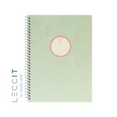 Caderno Espiral A4 Quadriculado LACES Verde 80Fls 1un