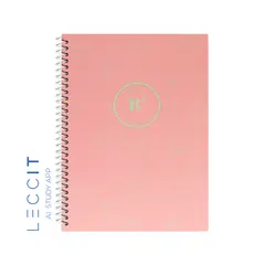 Caderno Espiral A4 Quadriculado LACES Rosa 80Fls 1un