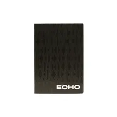 Caderno Agrafado A5 Pautado ECHO Preto 48Fls 1un