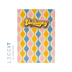 Caderno Agrafado A4 Pautado VINTAGEY Waves 48Fls 1un
