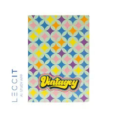 Caderno Agrafado A4 Pautado VINTAGEY Sparks 48Fls 1un