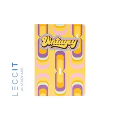Caderno Agrafado A5 Pautado VINTAGEY Retro 48Fls 1un