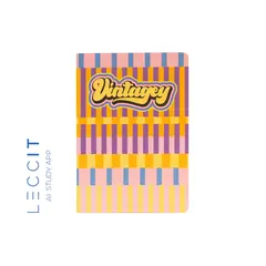 Caderno Agrafado A5 Quadriculado VINTAGEY Stripes 48Fls 1un