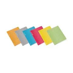 Caderno Agrafado A5 Pautado PP Ambar Triang Sortido 48Fls 1u