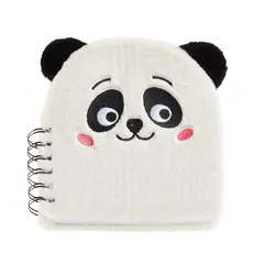 Bloco Espiral 160x160mm Liso Peluche Panda 80Fls 1un