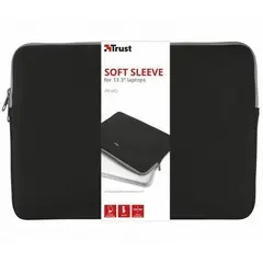 Capa TRUST Primo Soft Sleeve para laptops de 13.3'' - Preto | Loja BluePixel