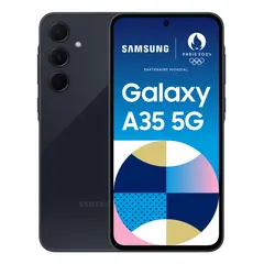 Samsung Galaxy A35 5G 8GB/256GB - Tela 6.6'' FHD+ Exynos 1380 - Azul/Preto | bluepixel.pt