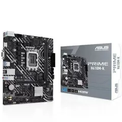 Placa-mãe ASUS PRIME H610M-K LGA 1700, suporte DDR5, microATX, 4 SATA, HDMI 2.1, M.2 - Loja BluePixel