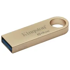 Pen Drive Kingston 64GB DataTraveler SE9 G3 Metal USB 3.2 Gen 1 - Armazenamento Rápido e Resistente