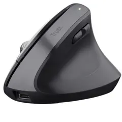 Rato Trust Bayo+ Ergonómico Wireless Preto Eco | Alta Precisão e Conforto - bluepixel.pt