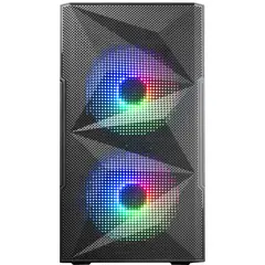 Caixa MARS GAMING MC-ME Micro-ATX com Vidro Temperado e Ventoinhas RGB - Preto