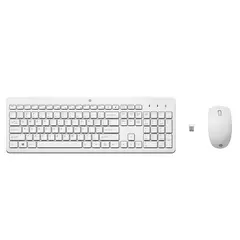 Conjunto Rato e Teclado Sem Fios HP 230 White - Marca 34 | Loja BluePixel