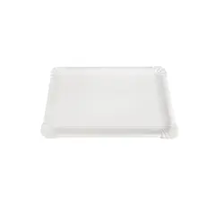 Travessas Cartão Retangular Branco 23x17cm 100un