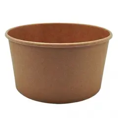 Saladeiras 1000ml Cartão Redondo Ø150mm Cor Kraft 50un