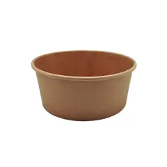Saladeiras 700ml Cartão Redondo Ø150mm Cor Kraft 50un