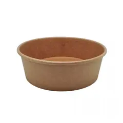 Saladeiras 500ml Cartão Redondo Ø150mm Cor Kraft 50un