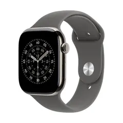 APPLE WATCH SERIES 11 GPS + CELLULAR 42MM NATURAL TITANIUM CASE WITH STONE GREY SPORT BAND - S/M