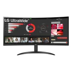 Monitor LG 34WR50QC-B 34'' Curvo UW QHD 100Hz AMD FreeSync - Loja BluePixel