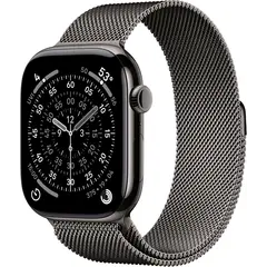 APPLE WATCH SERIES 11 GPS + CELLULAR 46MM SLATE TITANIUM CASE WITH SLATE MILANESE LOOP - S/M