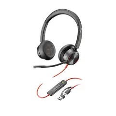 HP Poly Blackwire 8225 Stereo USB-C Headset +USB-C/A Adapter SmartBuy
