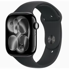 APPLE WATCH SERIES 11 GPS 46MM JET BLACK ALUMINIUM CASE WITH BLACK SPORT BAND - M/L